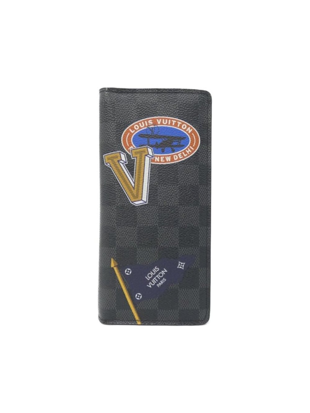 Louis Vuitton Damier Graphite Portefeuille Brazza Wallet